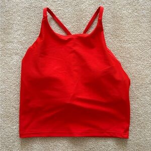 Red/Orange Old Navy Padded High Neck Tank Top